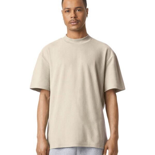 American Apparel - Pique Unisex Mockneck T-Shirt Thumbnail
